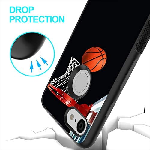 Basketbol Ağları Google Piksel 3 Telefon Kılıfı Siyah TPU Kauçuk Koruyucu Cep telefonu kılıfı ile Google Piksel 3 için Kaymaz