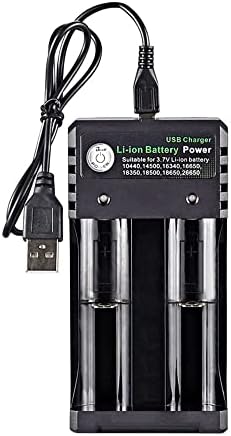 16340 10440 Kısa Devre Koruması Şarj Edilebilir Lityum Piller için Evrensel USB Akıllı Şarj 18650 Pil Şarj Adaptörü (2 Yuva)