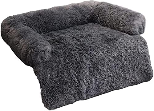 Yumuşak Peluş köpek matı Kanepe, Sakinleştirici köpek yatağı Ultra Yumuşak Kürk Pet Yatak Yumuşak Yıkanabilir Ped Battaniye