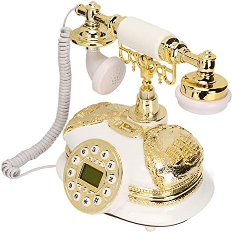 Zyyını Ev Kablolu Telefon, Masa Sabit Telefon, Retro Avrupa Tarzı Telefon, Vintage Antika Telefon, FSK DTMF Çift Sistemli,