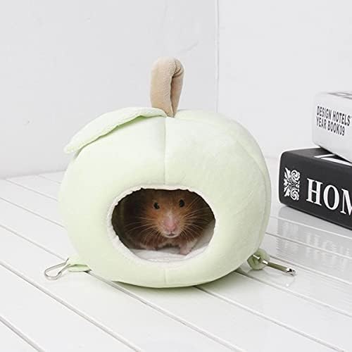 LİXİATİAN Küçük Pet Hayvan Kobay Hamster Yatak Ev Yuva Meyve Şeklinde Sincap Kirpi Tavşan Chinchilla Sıçan Yatak Ev Yuva (Yeşil)