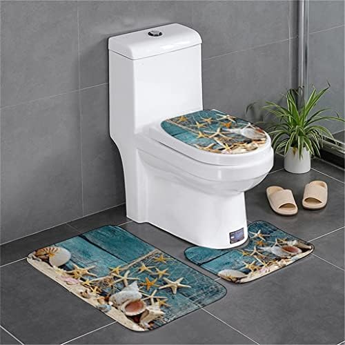 ZZKDBS Flanel Banyo banyo paspas seti Tuvalet Kilim Kaymaz Ayak Kilim banyo zemin halısı Ev Dekor Tuvalet Aksesuarları (Renk: