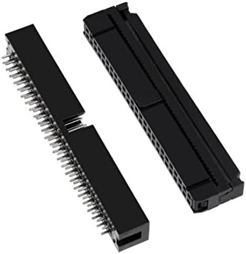 uxcell 10 Adet 2.54 mm Pitch 2x25-Pin Çift Sıralı Düz Kutu Başlık Konektörü PCB kartı Soketi