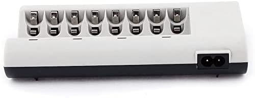 KFıdFran ABD Plug LED DC2. 4V 2000mA Çıkış Hızlı 8 Yuvası AAA / AA şarj edilebilir pil şarj cihazı (ABD Stecker LED DC2, 4V