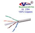 UTP Kedisi. 6 Dökme Kablo, (UL/CSA) Duvar İçi Nominal (CMG) %100 Bakır 24 Awg Ethernet Katı Bakır, Gri Renk, 300 Ft