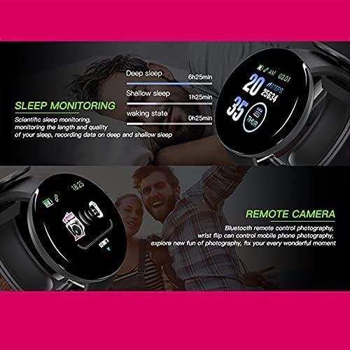 erkekler için hhscute Akıllı Saatler,iOS Telefonlar için Spor Watche 1.44 inç Ekran Pasometre Spor Bluetooth (Mavi)