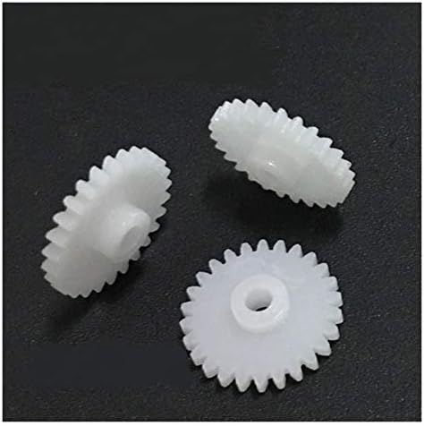 LUANYUN-GG 262.5 A 0.5 M Dişliler Modülü 0.5 26 Diş Plastik Dişli Disk Tekerlek 10 ADET (Delik Çapı: 2.5 mm Sıkı, Diş sayısı