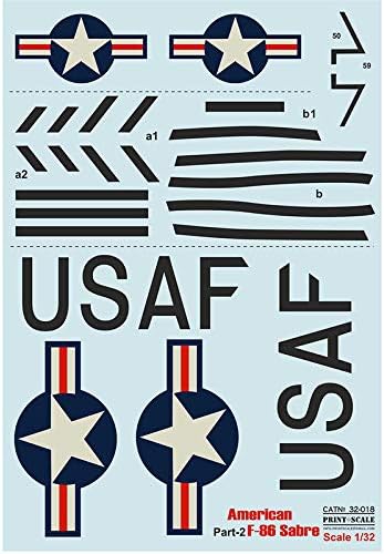 Kuzey Amerika için yeni Islak Çıkartmalar F-86 Sabre Çıkartması 1/32 baskı ÖLÇEĞİ 32-018