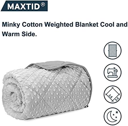 MAXTID Ağırlıklı Battaniye Çocuklar için 5lbs 36x48 Toddler Ağır Battaniye Yenilikçi Tek Parça Tasarım için Erkek ve Kız