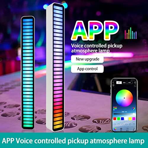 SALK LED şerit ışık ses Kontrolü Pikap Ritim atmosfer ışığı RGB Müzik ortam ışığı çubuğu Renkli Lamba için Parti Araba Ev Dekor