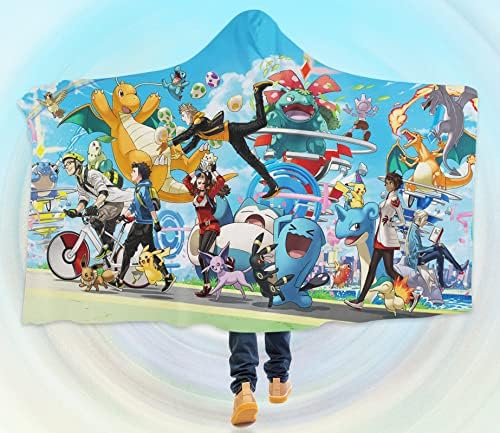 AJ YARATICILIK EV 3D Kapşonlu Battaniye Pokemon 028 Kapşonlu Battaniye Pelerin Japonya Anime Japon Cosplay Oyunu ABD Romy (L: