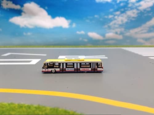 JC Kanatları Çin Doğu Havayolları Havaalanı Otobüsü 4 adet 1/400 ABS Aksesuarları Önceden oluşturulmuş Model