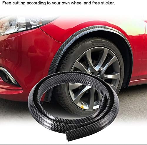 Araba ve Kamyon Parçaları, Karbon Fiber Çamurluk Fişekleri Araba Tekerlek Arch Kaşları Korumak Anti-scratch Pad