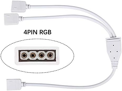 Davıtu 10mm 5pin RGBW tel kablo 1 ila 2 Spliter konektörü LED şerit 5050 RGBW, 4pin LED şerit RGB led konektörü - (Renk: 1
