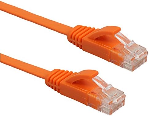 SHUHAN Elektronik Bilgisayar Aksesuarı 3m CAT6 Ultra İnce Düz Ethernet Ağ LAN Kablosu, Yama Kablosu RJ45 (Siyah) LAN Kablosu