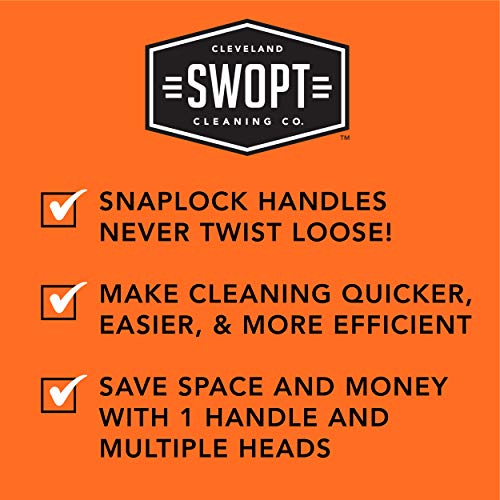 SWOPT 24 Standart Çok Yüzeyli İtme Süpürgesi Kafası-İç ve Dış Mekan Kullanımı için İtme Süpürgesi – Daha Verimli Temizlik ve