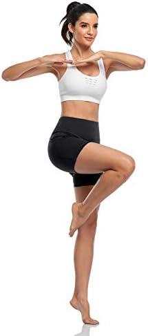 kenlcad kadın Yüksek Bel Sıkıştırma Şort 4 5 8 Koşu Yoga Tayt Egzersiz Pantolon