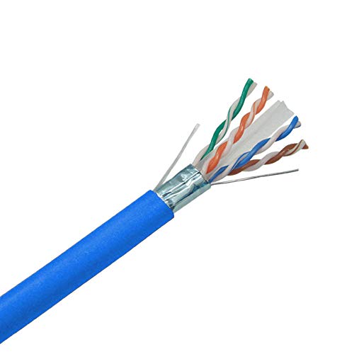 Primus Kablo CAT6A Korumalı Toplu Ethernet Kablosu, UV Işınlarına Dayanıklı İç / Dış Mekan 23AWG Katı Bakır İletkenler, 1000FT