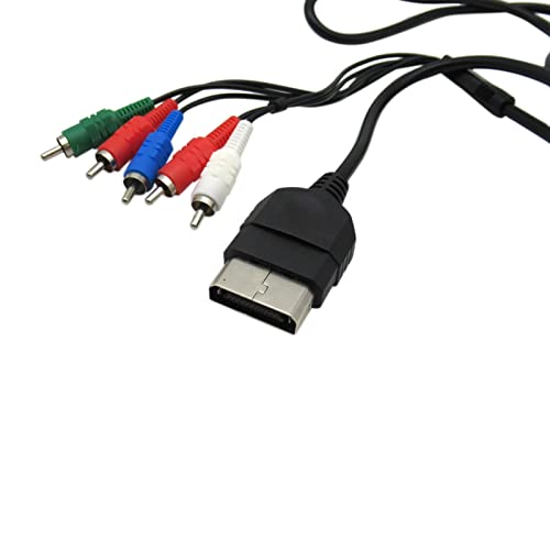Xbox için 2 Paket Siyah Bileşen HD TV RCA AV Bağlantı Kablosu Kablosu Kablosu