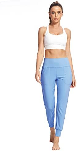 JAYSİLVİA Tereyağlı Yumuşak Joggers/Cepli Aktif Sweatpants, Bayan Yüksek Bel Egzersiz Yoga Pantolonu