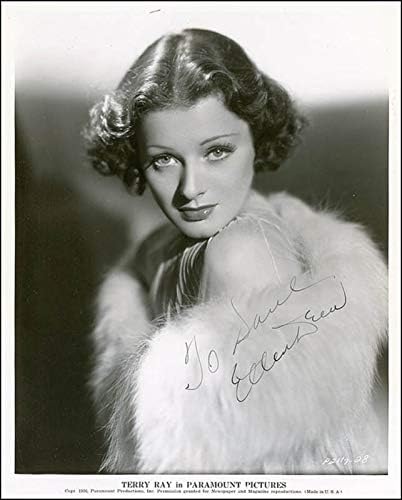 Ellen Drew-1940 Dolaylarında İmzalanmış Yazılı Fotoğraf