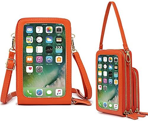 ISYSUII Dokunmatik Ekran Çanta Çanta iPhone X/XS / XR Kadınlar için Crossbody Cep Telefonu Çantası omuz Çantası deri cüzdan