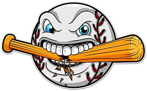Kızgın Beyzbol Topu Yarasa-7 Vinil Sticker - Araba Laptop için I-Pad-Su Geçirmez Çıkartma