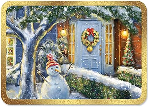 Holiday Welcome Christmas Seals by Marcello Corti - 1 1/2 inç Çapında 72 Tatil Çıkartması Seti