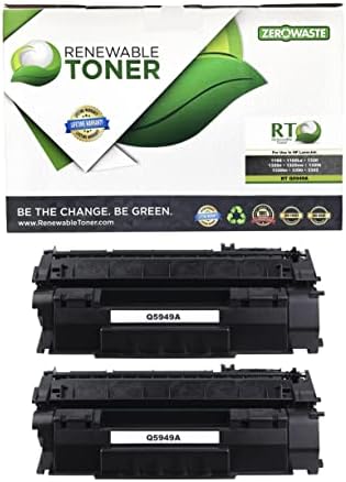 Yenilenebilir Toner Uyumlu Toner Kartuşu HP yedek malzemesi 49A Q5949A Lazer Yazıcılar 1160 1320 3390 3392 (2'li paket)