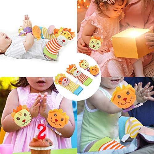 Bebek Oyuncak Çorap, Bebek Bilek Çıngırak Parlak Renkler Ayak Çıngıraklar Bulucu Sağlıklı Gelişim Oyuncaklar Bebekler için(Bir
