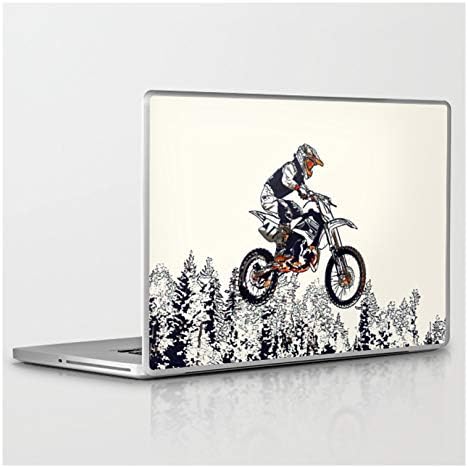 MacBook ile Uyumlu Dizüstü Cilt üzerinde Onlinegifts tarafından yüksek Flyer Motocross Racer