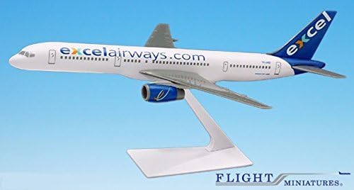 Excel Airways Boeing 757-200 Uçak Minyatür Modeli Plastik Yapış Fit 1: 200 Bölüm ABO-75720H-057