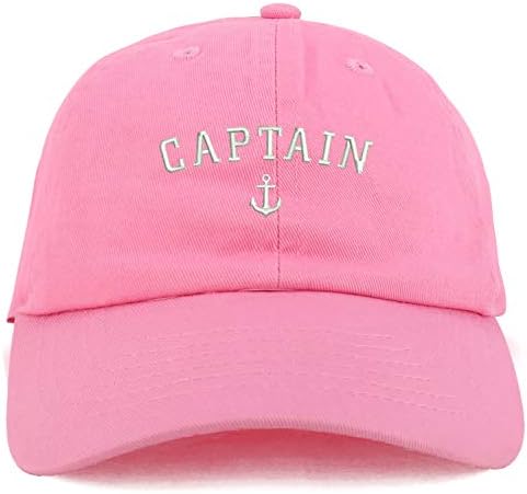 Moda Giyim Mağazası Gençlik Kaptan Çapa Ayarlanabilir Yumuşak Taç Beyzbol Şapkası